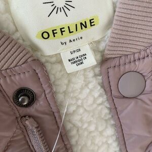 Aerie Offline quilted bomber S